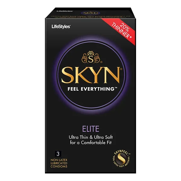 LifeStyles SKYN Elite Polyisoprene Condoms, 3 Count