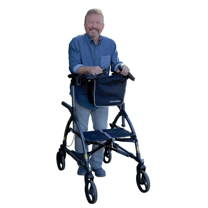 LifeWalker Mobility UPWalker – Innovative Upright Folding Rolling Walker