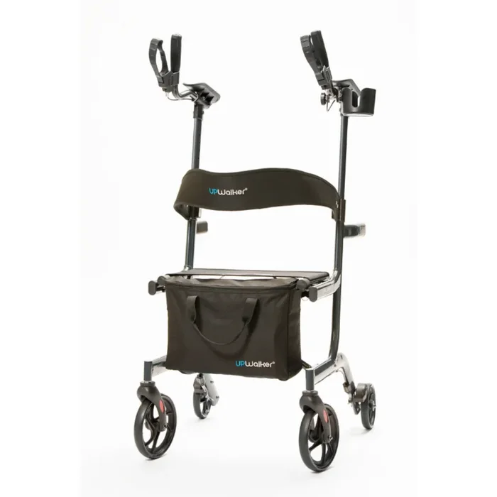 LifeWalker UpWalker Lite Folding Rolling Upright Walker – Weighs Only 15.5 lbs