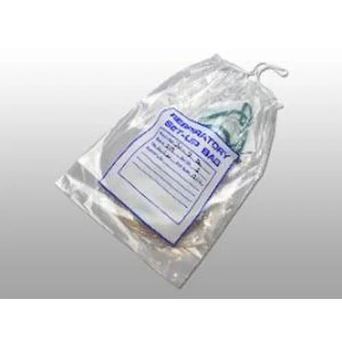 LK Packaging Respiratory Setup Bag, 2 mil, Drawstring, 12″ x 16″, Clear