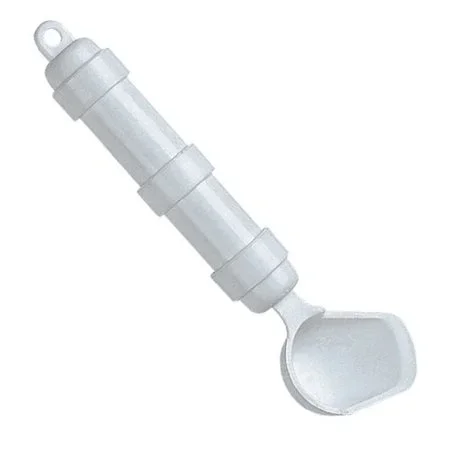 Maddak Spoon Right Hand / Angled White Plastic – 746460001