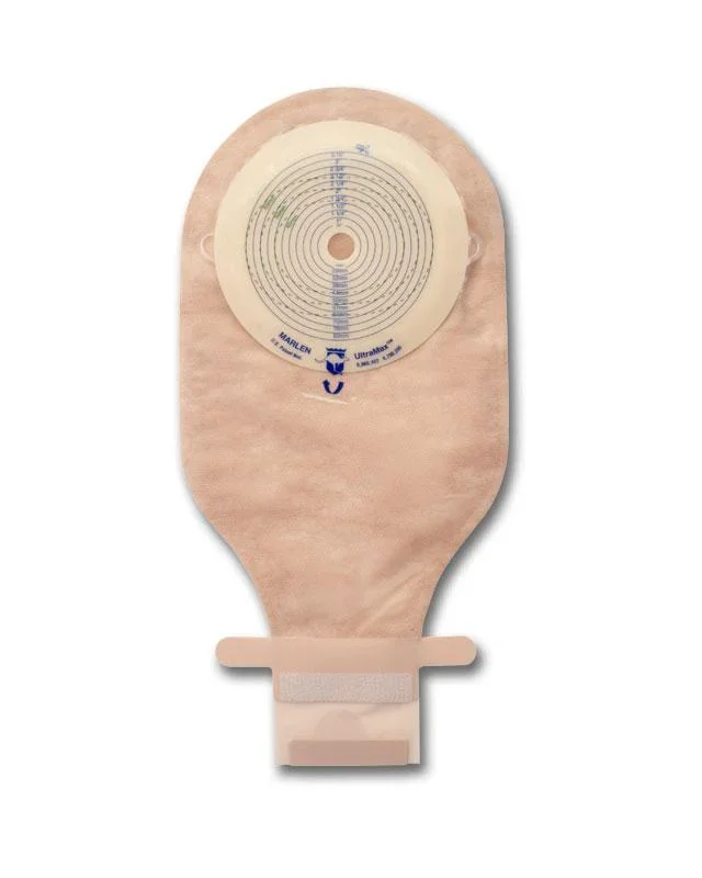 Max Plus Flat Ileo Drain Pouch with Filter, 3-1/4″ Cut-To-Fit, Transparent