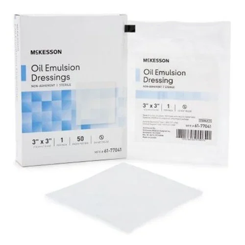 McKesson 61-77042 Oil Emulsion Impregnated Dressing, Box of 24
