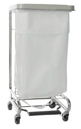 McKesson McKesson Hamper Stand Surgery Soiled Linen Rectangular Opening 30-33 gal Foot Pedal Self-Closing Lid – 03-159500