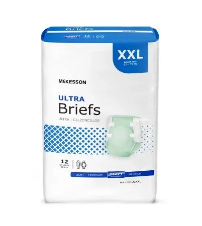 McKesson McKesson Ultra Adult Incontinent Brief Tab Closure 2X-Large Disposable Heavy Absorbency – BRULXXL