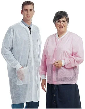 McKesson Medical Surgical PRETECT Lab Jacket Blue X-Large Long Sleeves Hip Length – 33-180
