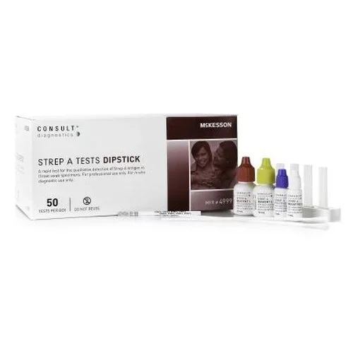 Mckesson Rapid Test Kit Consult Strep A Test 50 Tests