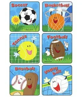 Medibadge 90 Per Unit Sport Ball Action , Assorted Sticker – 2874P