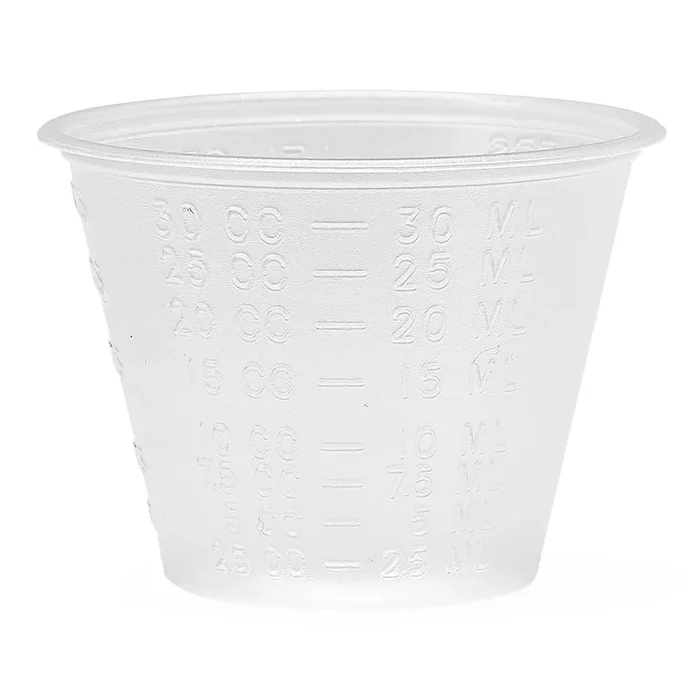 Medline Non-Sterile Graduated Plastic Medicine Cups 1 oz, Pack of 100