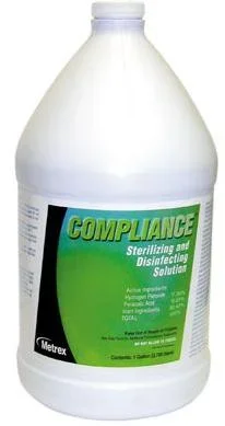 Metrex Research Compliance Surface Disinfectant Cleaner Peroxide Based Liquid 1 gal. Jug Acidic Scent – 219421