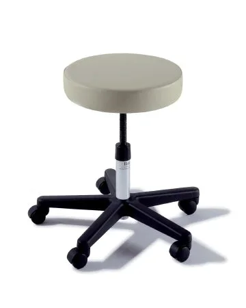 Midmark Ritter 270 Value Series Adjustable Stool Backless Screw Adjust, Manual Seat Height Adjustment 5 Casters Ultrafree Harbor – 270-001-861