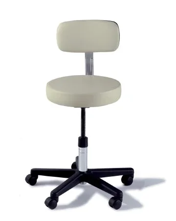 Midmark Ritter 271 Value Series Adjustable Stool Backrest Screw Adjust, Manual Seat Height Adjustment 5 Casters Curative Copper – 271-001-846