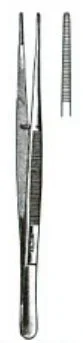 Miltex Miltex Dressing Forceps Potts-Smith 8-1/4 Inch OR Grade Stainless Steel (German) NonSterile NonLocking Thumb Handle Straight Serrated Tip – 6-156