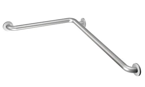 Moen L-Shaped Peened Grab Bar w/ SecureMount 24 x 48
