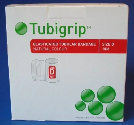 Molnlycke Tubigrip Tubular Support Bandage 11 Yard Standard Compression Pull On Beige Size G NonSterile – 1453