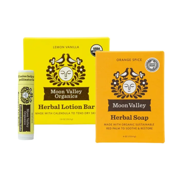 Moon Valley Organics Holiday Orange Spice Soap Collection (Orange) (3 piece) #10088549