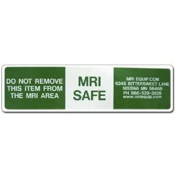 MRIequip.com LLC Pre-Printed Label Laboratory Use Do Not Remove This Item from The MRI Area, MRI Safe Red 1-1/2 X 6 Inch – T-1063