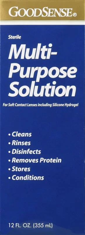 Multi-Purpose Saline Solution for Soft Contact Lenses, 12 oz.