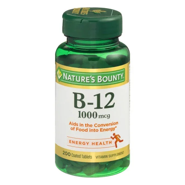 Nature’s Bounty B-12, 1000mcg, 200 ct