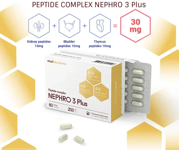 Nephro 3 Plus – Urinary System Peptide Complex