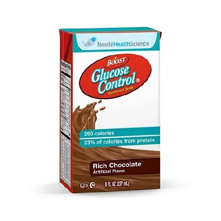 Nestle Healthcare Nutrition Boost Glucose Control Oral Supplement Rich Chocolate Flavor 8 oz. Carton Ready to Use – 10043900360208