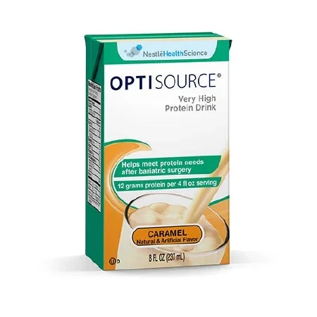 Nestle Healthcare Nutrition Optisource Oral Supplement Caramel Flavor 8 oz. Carton Ready to Use – 43900174716
