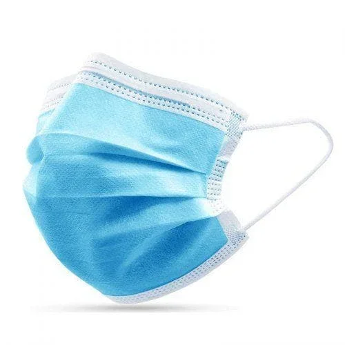 Non-Woven 3-Layer Premium Disposable Dust Masks with Bacteria Filter – Box of 50