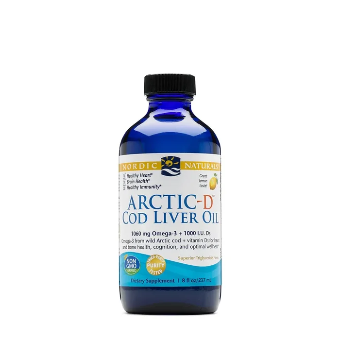 Nordic Naturals Arctic-D Cod Liver Oil (Lemon Flavored) (8 fl oz) #31164