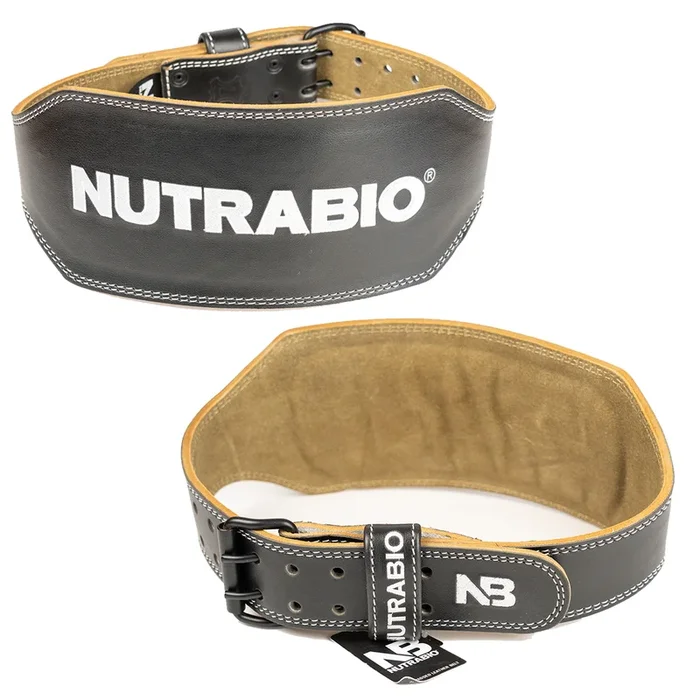 NutraBio 6″ Padded Leather Lifting Belt