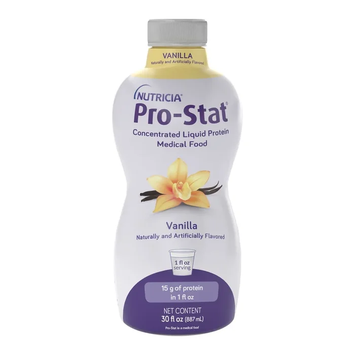Nutricia Pro-Stat Sugar-Free Liquid Protein Supplement, Vanilla Flavor ...