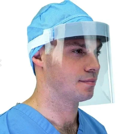 O&M Halyard Inc Halyard Face Shield One Size Fits Most Full Length Antifog Disposable NonSterile – 41204