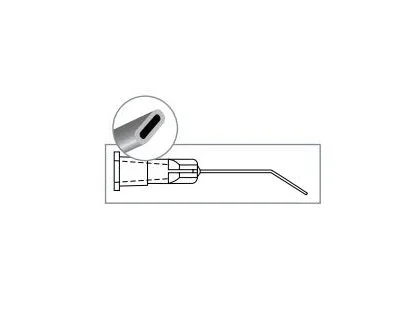 Oasis Hydrodissection Cannula 8 mm Bend, Flattened Tip – 4036A