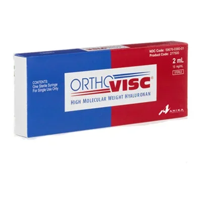 Orthovisc Injection Sodium Hyaluronate 2 mL Prefilled Syringe