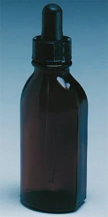 PANTek Technologies LLC Fisherbrand Dropper, Bottle 2 oz, Amber, Glass, Screw Cap With Rubber Bulb, Glass Pipet Light-Sensitive Chemicals – 02983B