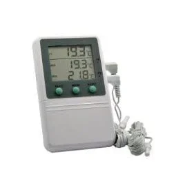 PANTek Technologies LLC Time-Date Stamp Refrigerator / Freezer Thermometer Fahrenheit / Celsius -58° to +158°F (-50° to +70°C) 2 External Probes Desk / Wall / Door Mount Battery Operated – ACC821DIG2