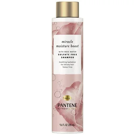 Pantene Miracle Moisture Rose Water Shampoo, 9.6 Fl Oz
