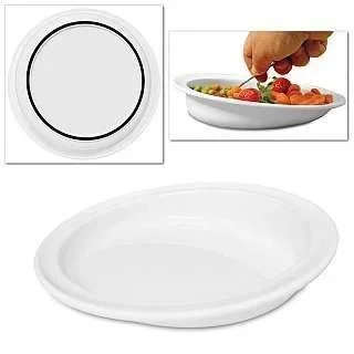 Parsons Scoop Plate 9″, White, Round
