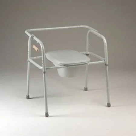 Patterson Medical Supply Bariatric 3-in-1 Commode Chair Steel Frame 18 to 21 Inch Height – 9950