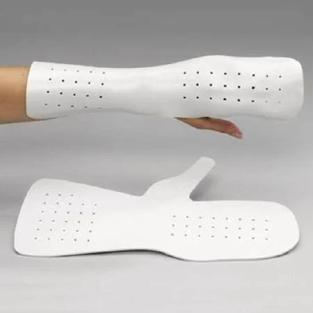 Patterson Medical Supply Rolyan Dorsal Blocking Splint Polyflex White Medium – A3532