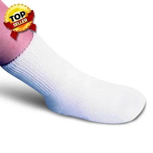 Pedifix Footcare SeamLess™ Everyday Socks Large, White – Pair