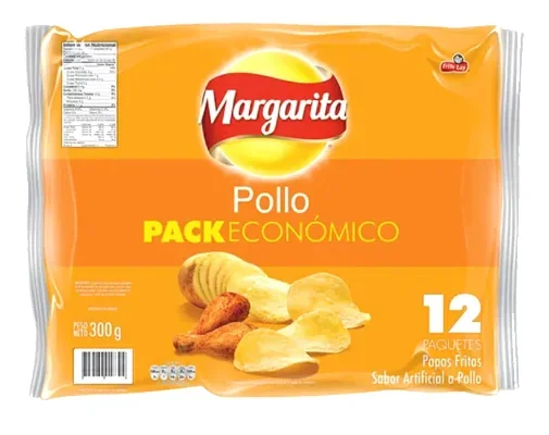 PepsiCo Margarita Pollo Papas 12 paquetes 25gr