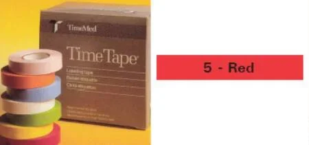 Precision Dynamics Time Blank Label Tape Multipurpose Label Without Legend Red 3/4 X 500 Inch – T-534-5