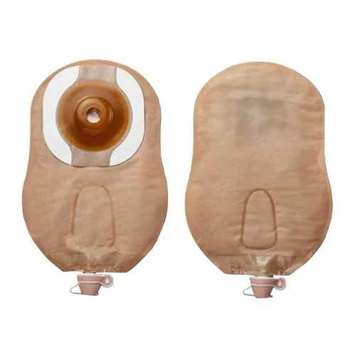 Premier Convex Flextend Urostomy Pouch With Belt Tabs 1-3/8″ (35mm) Pre-Cut With Tape, Beige