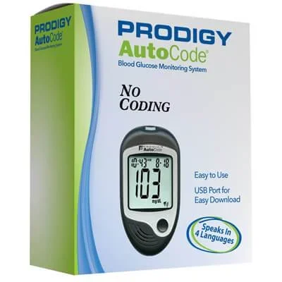 Prodigy AutoCode® – No Code Talking Glucometer