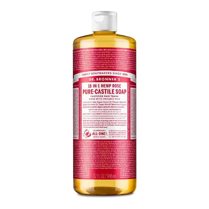 Pure Castile Liquid Soap – Rose