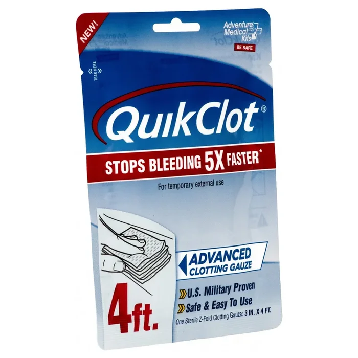 QuikClot Gauze 3″ x 4′