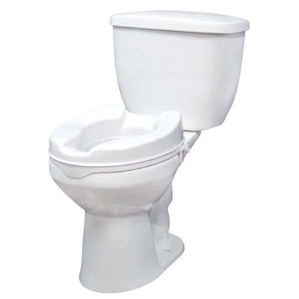 Raised Toilet Seat with Lock, 4″