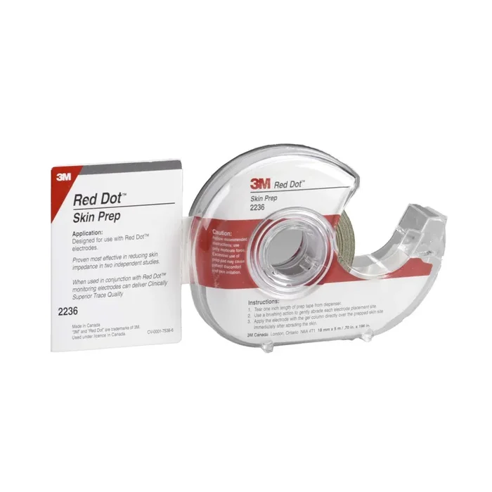 Red Dot Electrode Skin Prep Abrader Tape