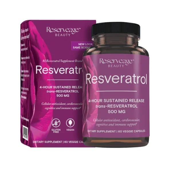 Resveratrol 500mg Capsules – 4 Hour Sustained Release