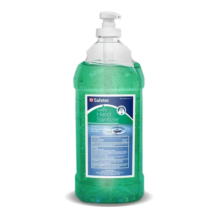 Safetec® Hand Sanitizer with Aloe Ethyl Alcohol Gel Pump Bottle 64 oz.
